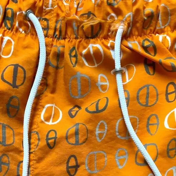 Hermes Men’s Chaine D’Ancre Swim Trunks Orange Size Large RARE Limited Edition